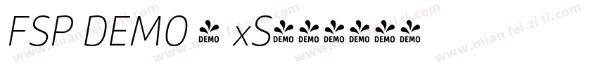 FSP DEMO - xS字体转换